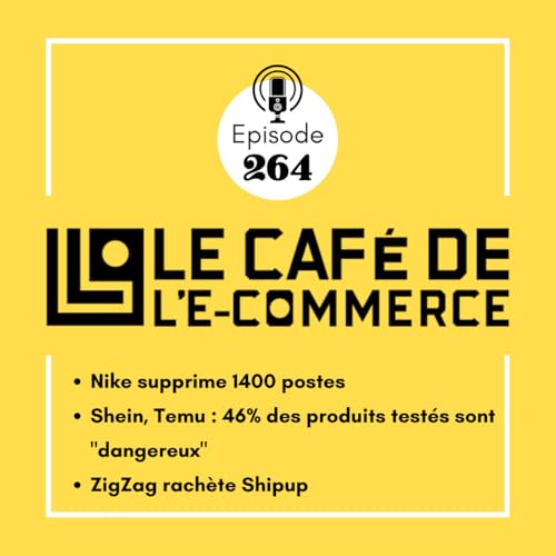 264 - Nike supprime 1400 postes Shein, Temu : 46% des produits test&eacute;s sont "dangereux", ZigZag rach&egrave;te Shipup