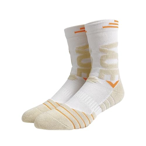 Socks for Fitness, Casual Outing and Sports, Comfortable, Machine Washable, High Resilience, Soft, Abrasion-Resistant, Comfortable, Pilling-Resistant - 1 Pack, White3