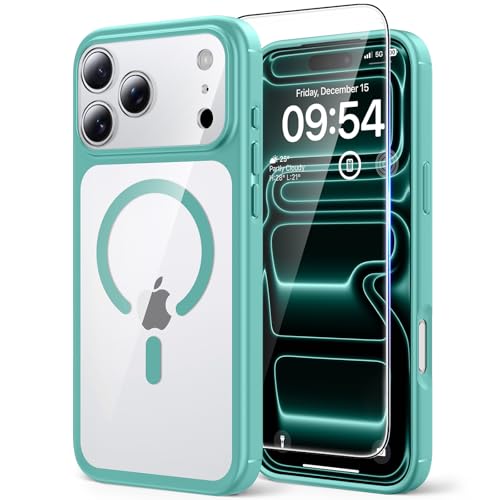 TAURI für iPhone 17 Pro Max Hülle 6,9" mit Schutzfolie - Grün