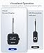 Syntech Airplane Bluetooth Transmitter Receiver 5.4 Adapter for 2 AirPods or Wireless Headphones, HD Display Low Latency 3.5mm AUX Jack Bluetooth Audio Adapter for Flying, TV, Car, Gym, Home Stereo