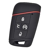 Silicone Car Key Case For Volkswagen VW Tiguan Passat Golf Alltrack 2018 2019 2020 Cover Keyless Remote Fob Shell Skin Holder 4 Button