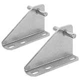 Angoily 2 Stück Edelstahl Kühlschrank Türscharniere Schwere Ausführung Korrosionsbeständig Kompatibel mit Einbaukühlschränken und Gefrierschränken Einfache Montage Langlebige