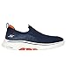 Skechers Men's Go Walk 7 Stretch Fit Slip-On Sneaker, Navy/Orange, 8.5