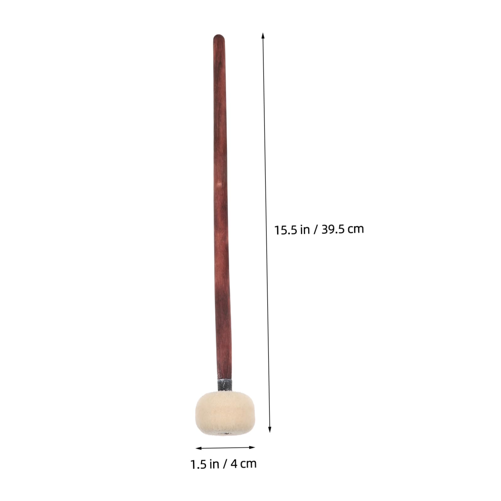 ifundom 10pezzi Bacchette Per Batteria Legno Con Manico Ergonomico e Testa Feltro Per Praticare e Perfezionare Suono Dei Tamburi Per Musicisti Di Ogni