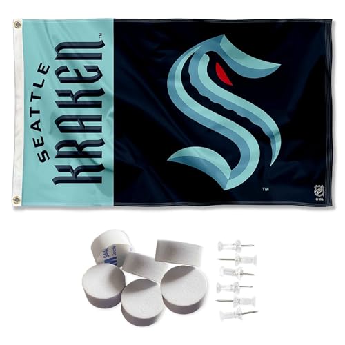 Seattle Kraken Panel Banner y Tapiz Tapiz Pared Tapicería