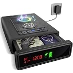 Biometric Gun Safe, Fingerprint Safe with Bluetooth Speaker for Bedside