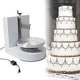 [Decorazione rapida]: la nostra decoratrice per torte è dotata di un ampio piatto girevole da 35 cm di diametro, che gestisce facilmente torte da 10 a 30 cm, con un'altezza di decorazione fino a 20 cm. Controlla con precisione lo spessore della glassa al burro, risolvendo il problema dell'applicazione manuale non uniforme, garantendo a ogni torta un aspetto squisito e una qualità costante, migliorando significativamente l'efficienza del lavoro e la professionalità del prodotto finito.