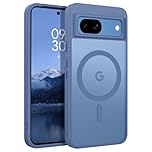 YINLAI for Google Pixel 8A Case Compatible with MagSafe Google Pixel 8A Magnetic Case Slim Translucent Matte Skin Feeling Shockproof Protective Cover for Google Pixel 8A 6.1", Blue