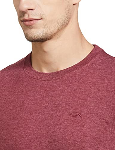 Image of Max Men's Cotton Regular Fit Half Sleeves Crew Neck Solid Lounge T-Shirt
