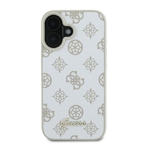 Coque pour iPhone 16 Guess Peony Script MagSafe GUHMP16SPGPYSH - vue 4