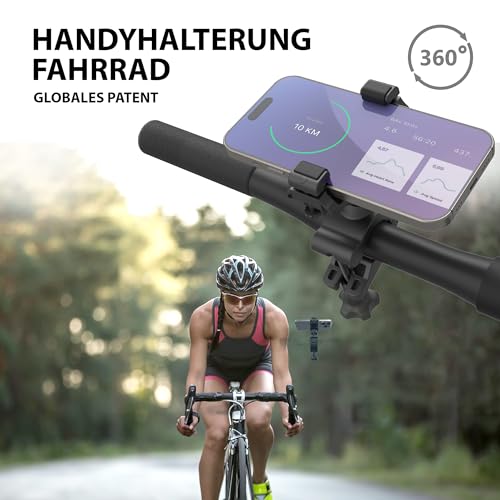 UPPEL 360° Rotation Bike Mobile Phone Holder, Mobile Phone Holder, Handlebar Clamp - Image 4