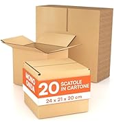 Scatole In Cartone Per Imballaggio 10 Scatole Di Cartone Ondulato 4x4x6 Pollici - EcoSwift, Perfette Per Spedizioni, Traslochi E Imballaggi Scatola 40x40 - Foto 8