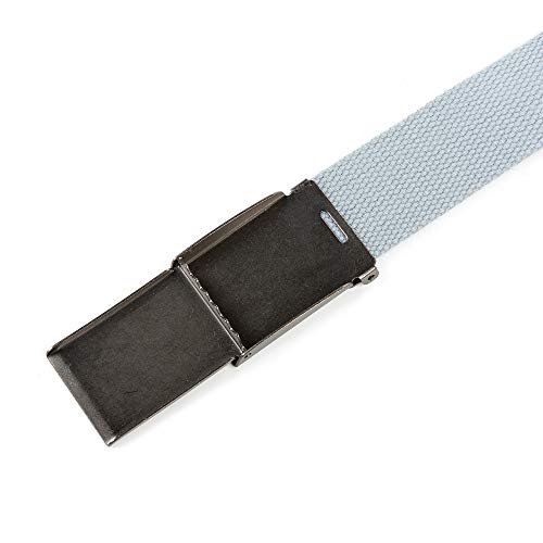 Image of Mile High Life Canvas Web Belt | Cut to Fit Up to 52 inch | Flip-Top Matte Silver Nickel Buckle 12 Colors
