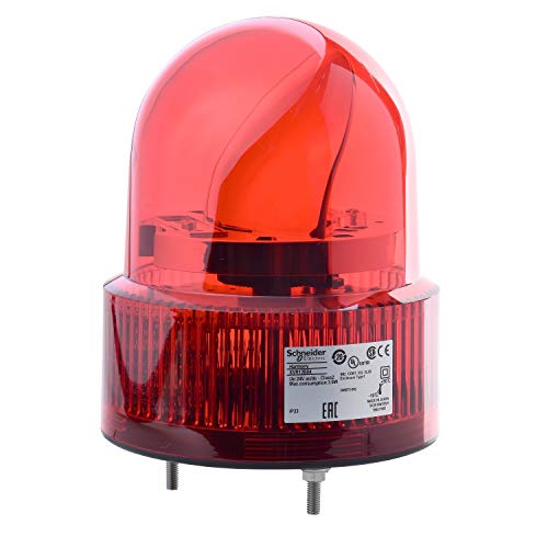 Lampe giratoire LED rouge 24V ø120 évitez les accidents avec le buzzer