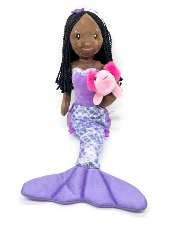Amazon.com: The Petting Zoo, Mermaid Doll with Axolotl Stuffed
