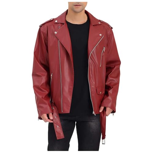 Chaqueta de motorista clásica para hombre ideal para un look vintage casual