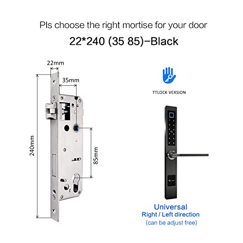 Serrure à code de carte RFID et empreinte digitale pour porte en aluminium - 7