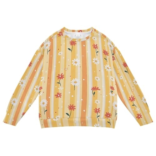 JUNZAN Small Daisies Big Girls Hoodie Sweatshirt Fleece Kids Pullover Hoodie Camping 4T