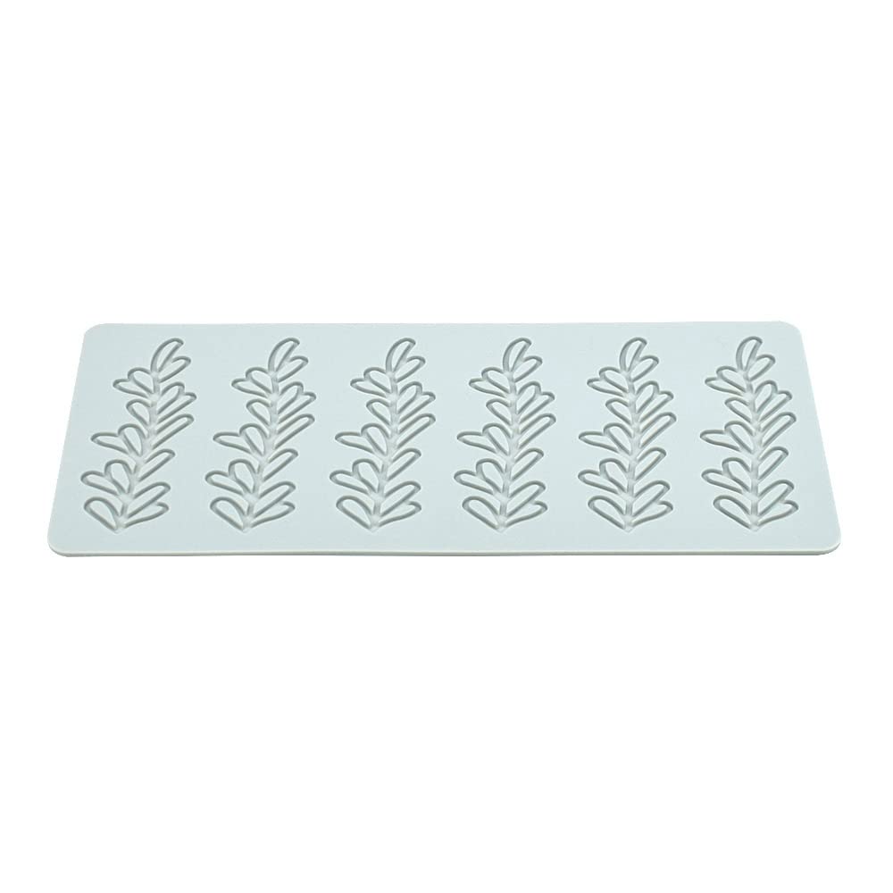 Holle Boom Bladeren Siliconen Mold Varenblad Pteridofyte DIY Chocolade Snoep Fondant Mold 3D Lotus Siliconen Mold Cake Klei Mould voor Cupcake Topper Decoratie Suiker Craft Desserts (D_8,5x3,1x0,3 cm