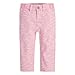 Levi's Baby Girls' Fit Ribbed Waistband Knit Jeans, Marbled Lipstick Red, 18 Months