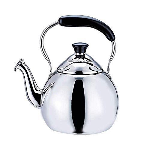 Pmodern Whistling Herdkessel, Edelstahl-Teekanne, Verbrühschutzgriff, Induktionskochfelder, Gasherd