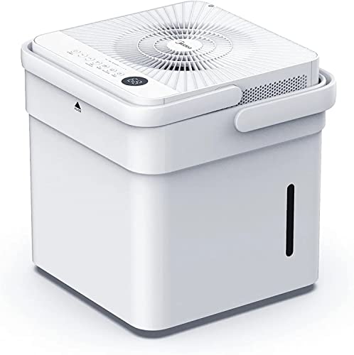 Midea Cube 20 Deshumidificador 20L/día - Con WiFi y APP control - Drenaje Continuo, Secadora de Ropa, Modo inteligente y Temporizador 24h - Depósito Expandible de 12L, Cobertura 40 m² / 100 m³, R290 Cover