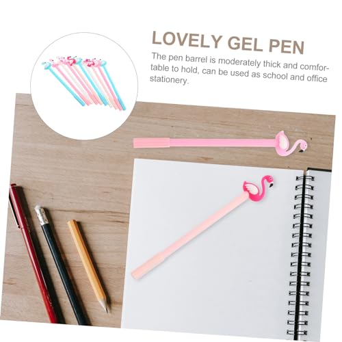 NUOBESTY 10 bolígrafos gel cisne colores surtidos miniatura 4