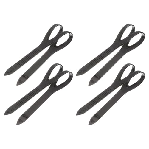 Milisten 4pcs Diving Goggle Replacement Strap Key Hook Lab Bungee Cord Strap Kit Hanger Goggle Parts Replacement Safety Goggles Carabiner Clip Snap Hooks Dive Clip Clear Black