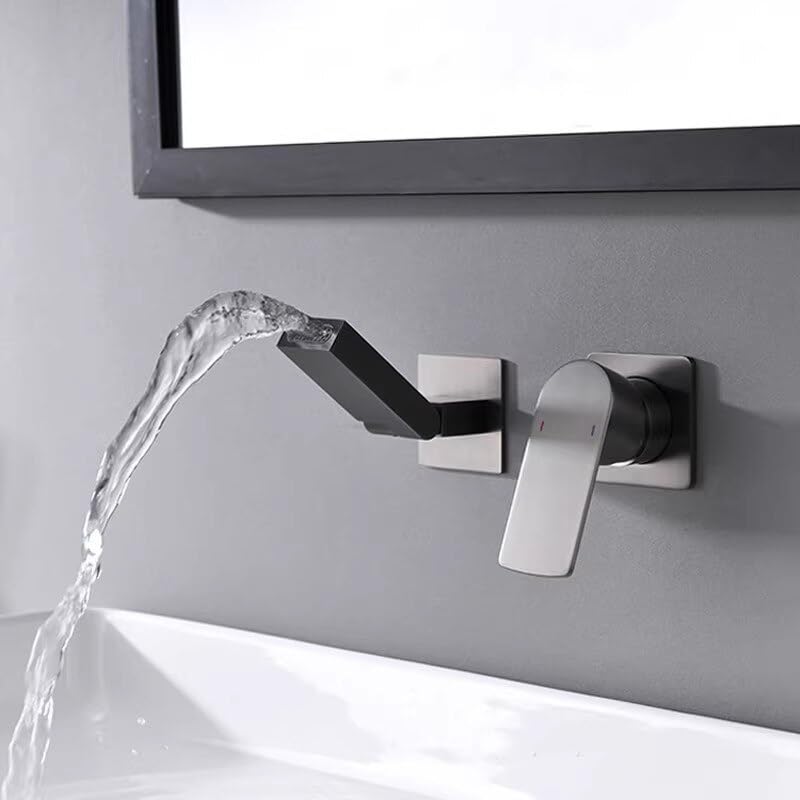 Robinet d'évier de salle de bain chaud et froid pour une routine matinale zen