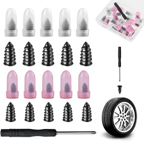 Tire Repair Rubber Nails Kit with 2 Sizes, 2026 New Vacuum Tire Repair Rubber Nail, Tire Rubber Nails Tool, Fast Self-Service Tire Repair Tools for Car, Motorcycle, Truck, Bike (10 Pcs)