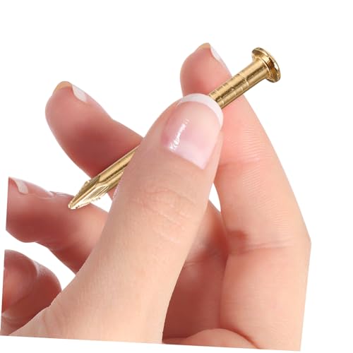 Clavos de latón para bisagras de muebles 100 piezas para manualidades DIY miniatura 7