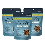 Jiminy's Chewy Training Treats for Dogs, Low Calorie, Hypoallergenic Insect Protein, Made in USA, 6oz, Peanut Butter & Cranberry (Pack of 3)