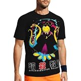 KARFRI Anime Assassination Classroom T Shirt Mens Summer O-Neck Tops Casual Short Sleeves Tee Black, X-Large
