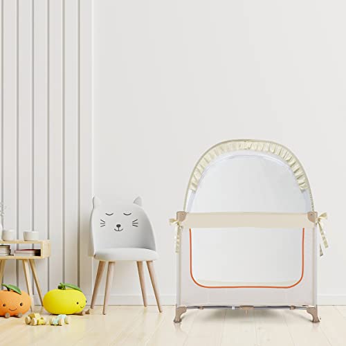 image for L RUNNZER Pack N Play Tent, Baby Crib Tent to Keep Baby from Climbing 