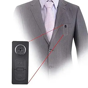 SNARIYOVSN Mini DV Spy Shirt Button Concealed Camera 32gb Supportable Memory| Indoor Outdoor Usage