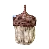 Bolso de ratán tejido a mano: un pequeño bolso de ratán con forma de corazón que transmite la idea de una vida mejor