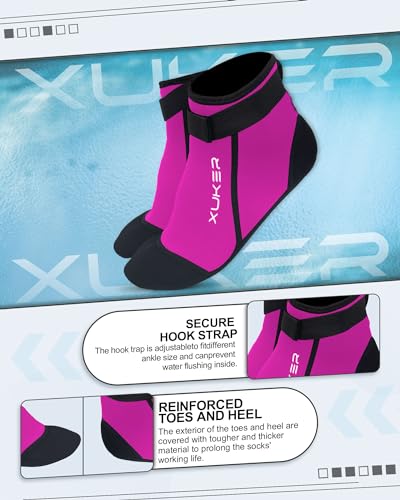 Image of XUKER 3mm Neoprene Water Socks for Beach Volleyball Sand Soccer Diving