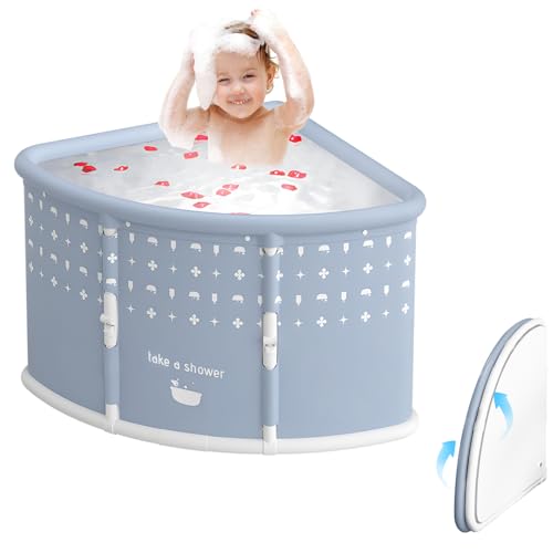yoakaiax Fächerförmige Faltbare Badewanne für Erwachsene und Kinder,...