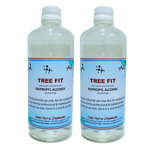 Image of IPA Iso-Propyl Alcohol 99.9% [(CH3)2-CH-OH] CAS: 67-63-0 Pack of 1000 ML | Pack of 2 | (500 ML X 2 = 1000 ML)