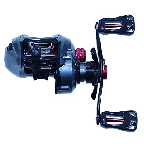 Pesca Brasil, Carretilha Esquerda Impacto G2 6+1 Rolamentos Recolhimento 7.1:1 Pesca Esportiva e Rec