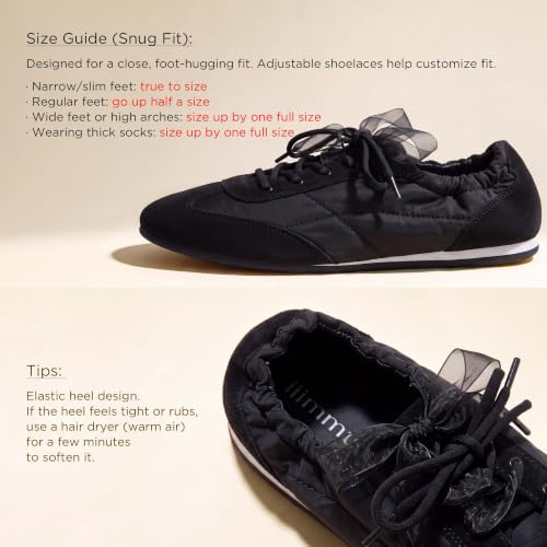 Image of iiimmu Ballet Flats Sneakers for Women Casual Walking Shoes