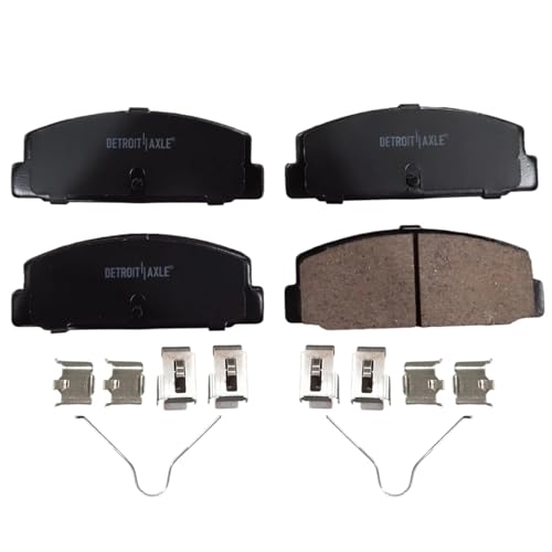 Image of Detroit Axle - Rear Ceramic Brake Pads Replacement for 1993-1995 Mazda RX-7-2pc Set