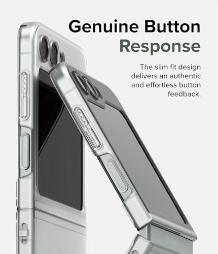 Image of Ringke Slim Compatible with Samsung Galaxy Z Flip 5 Case Back Cover Thin Translucent Hard PC with Non-Slip Grip Protective Phone Case for Samsung Z Flip 5 5G (2023) - Matte Clear