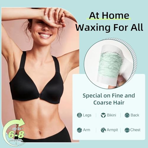 Image of Wax Heater Roll on Wax Heater Machine Hair Removal Wax Kit Painless Skin Types Hands, Legs White Chocolate Liposoluble Wax Easy To Home And Polur Use (Wax Roll on + Wax Cartidge-2 + Wax Strips + Wipes)