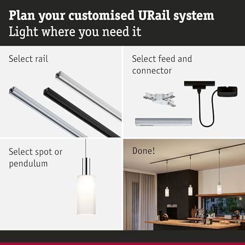 Paulmann 95606 Raja 2Easy Shade 100mm for URail Opal Rail System - Image 4