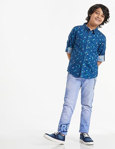 Image of Amazon Brand - Jam & Honey Boys Boys 100% Cotton Printed Half and Full Sleeves Shirt | Age 2-12 Years