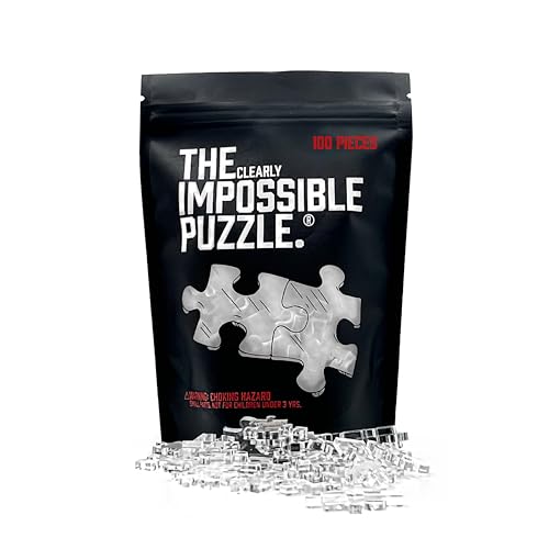Image of Clear Difficult Puzzle! 100 Pieces - Very Difficult And Fun! - Clear Acrylic - Waterproof!, Adult