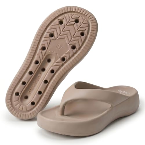 Image of ORTHO JOY Orthopedic Slippers for Women | Soft Cushioned EVA Flip Flops with Arch & Heel Support | Lightweight Anti-Slip Comfort Footwear for Daily Wear, Indoor & Outdoor