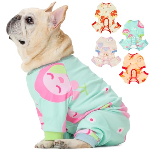 Pijama Nanaki para perro talla Medium con estampado durazno