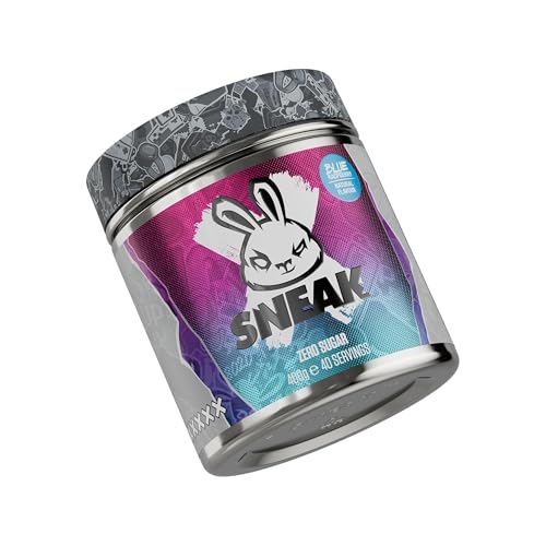 SNEAK Energy Drink Powder | Blue Raspberry |No Sugar. No Nasties. Just Natural Caffeine Focus-Boosting Nootropics | 40 Servings